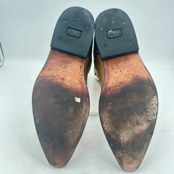 Botas Jaca Men Size MEX 28.5 EE US 10.5 Brown Leather Cowboy Western Boot - Picture 8 of 14